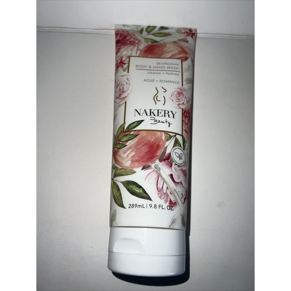 Nakery Beauty Skin Restore Body + Hand Wash, Rosé + Romance 9.8 fl oz NEW - Picture 1 of 6